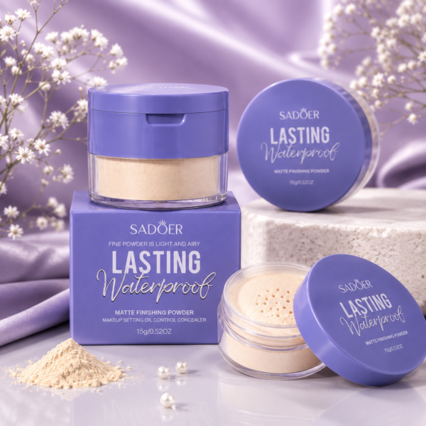 powder 5 Sadoer Waterproof Matte Finishing Powder – 15g