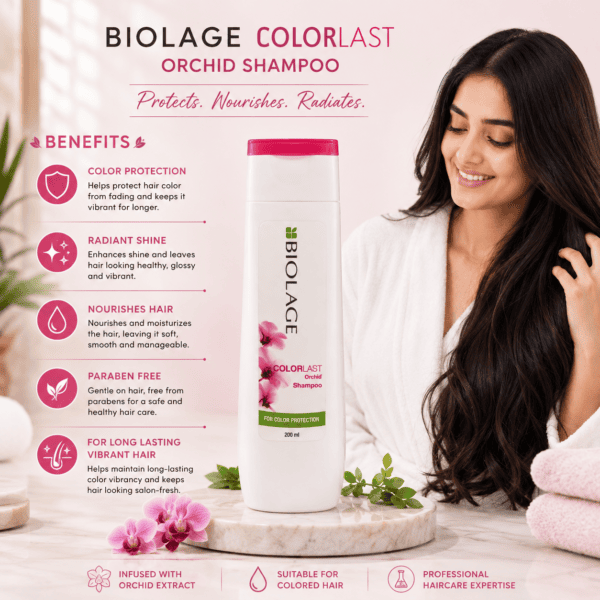 Biolage Colorlast Orchid Shampoo for Colour Protection - 200ml