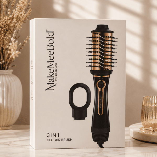MakeMeeBold by Urban Yog 3 in 1 Hot Air Brush for Hair Drying, Styling and Volumizing
