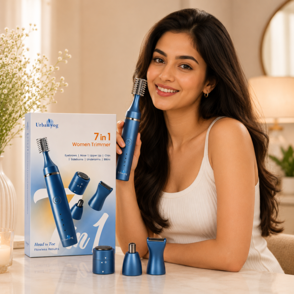 Urban 2 Urban Yog 7 in 1 Women Trimmer for Eyebrows, Face, Underarms and Bikini Area