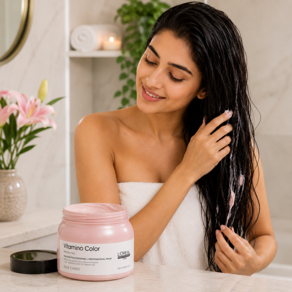 L'Oréal Professionnel Serie Expert Vitamino Color Mask for Color-Treated Hair, 490g