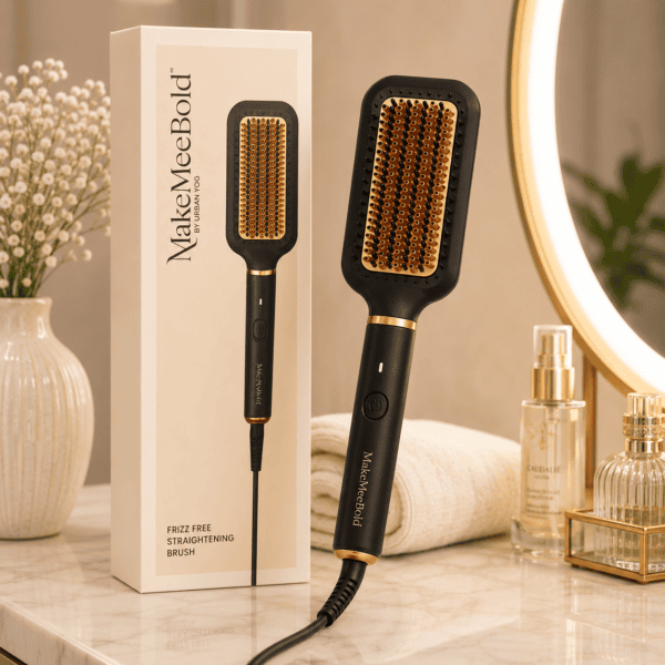 MakeMeeBold by Urban Yog Frizz Free Hair Straightening Brush for Smooth and Straight Hair