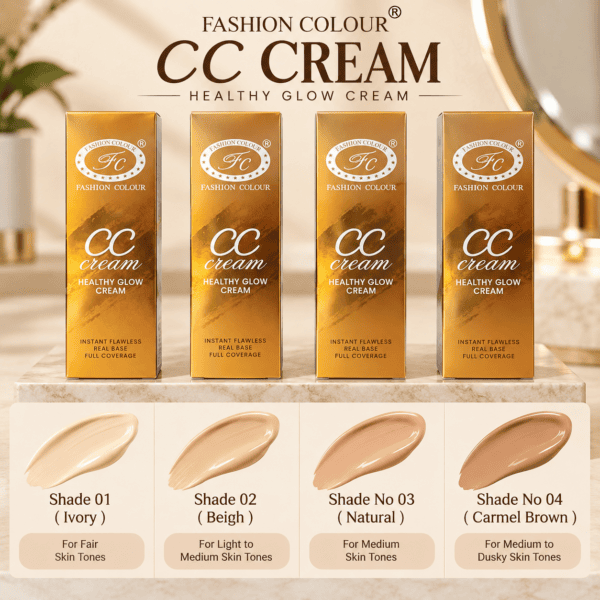 cc creame 3 Fashion Colour CC Cream IF18 – Healthy Glow Full Coverage Cream, 35g