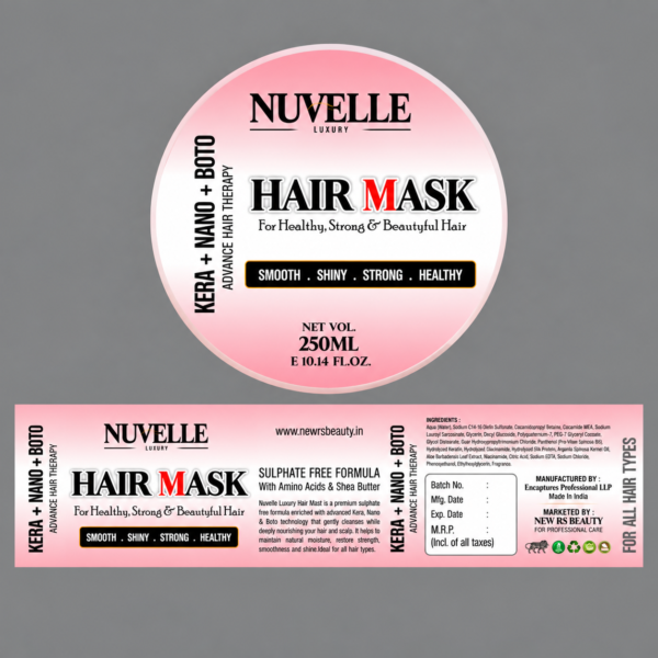 nuvella hair mask 4 Nuvelle Luxury Hair Mask 250ml | Sulphate Free Hair Mask
